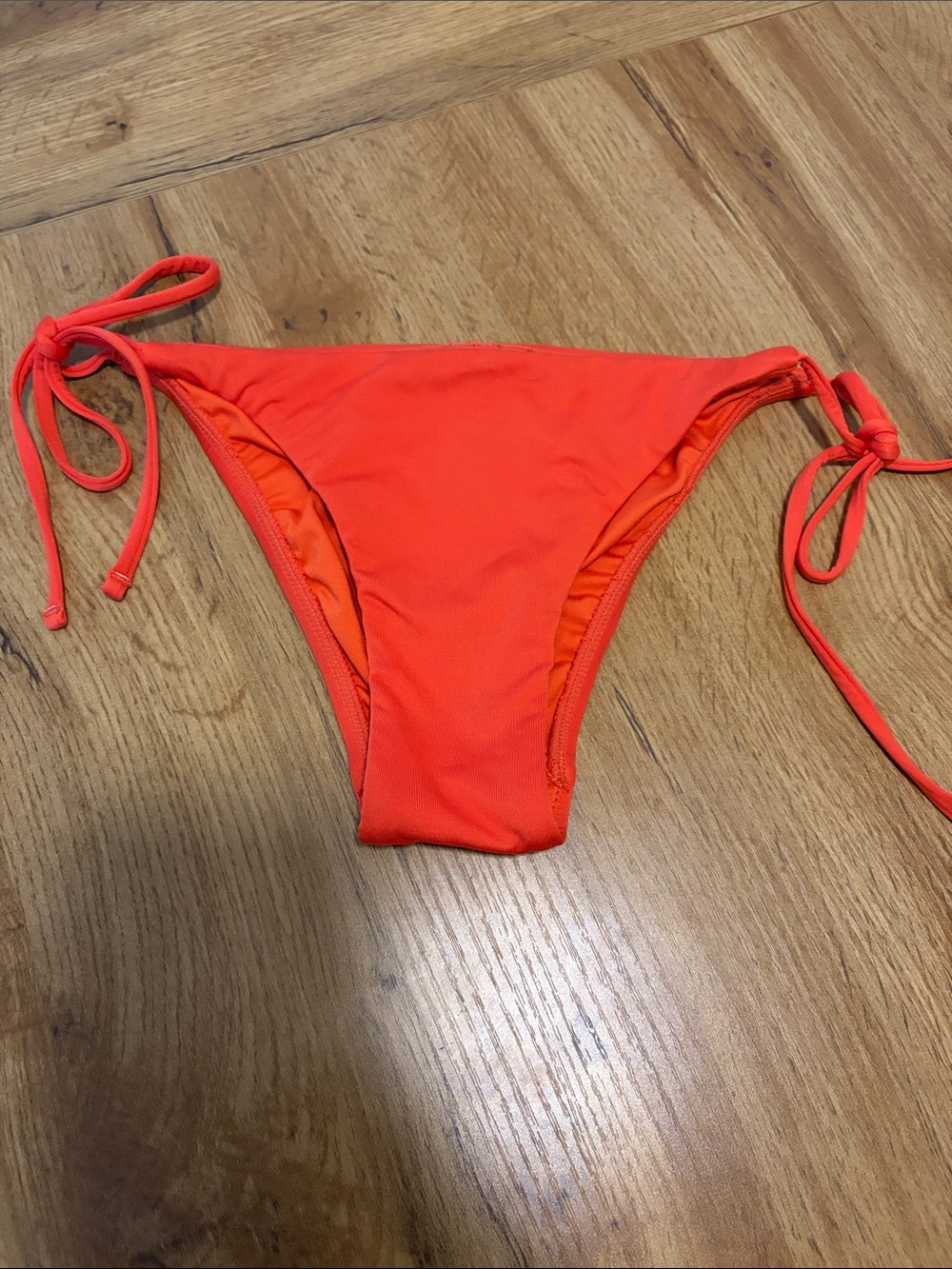 Victoria Secret Red/Orange Tie-Side Bikini Bottom